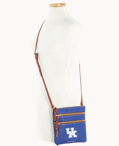 Collegiate University of Kentucky Triple Zip Crossbody