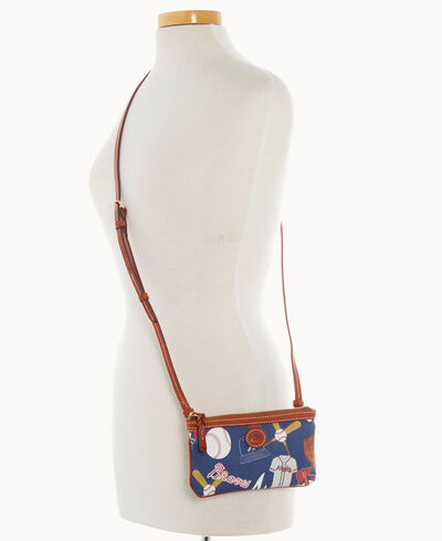MLB Braves Large Slim Crossbody