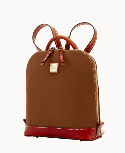 Pebble Grain Zip Pod Backpack