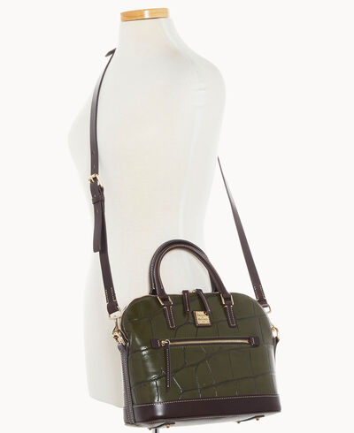Denison Domed Zip Satchel