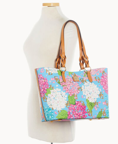 Hydrangea Monogram Nelly Tote