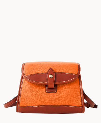 Pebble Grain Flap Crossbody