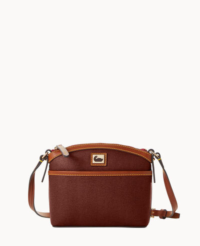 Camden Saffiano Domed Crossbody