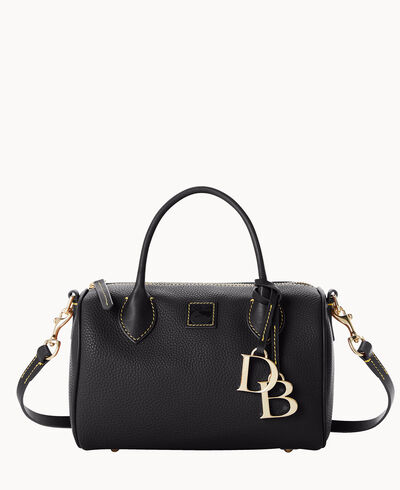 Pebble Grain Barrel Satchel