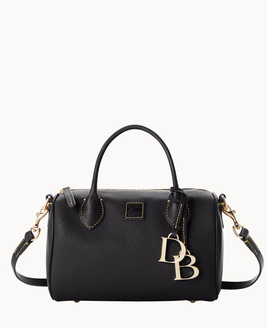 Pebble Grain Barrel Satchel