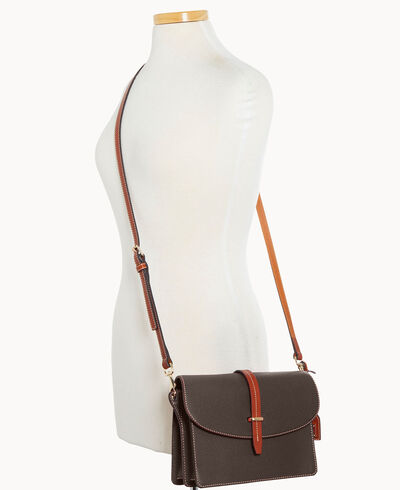 Pebble Grain Flap Crossbody