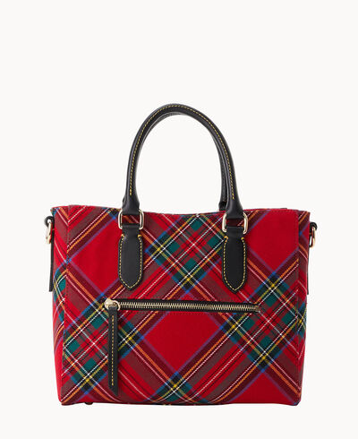 Tartan Top Handle Tote