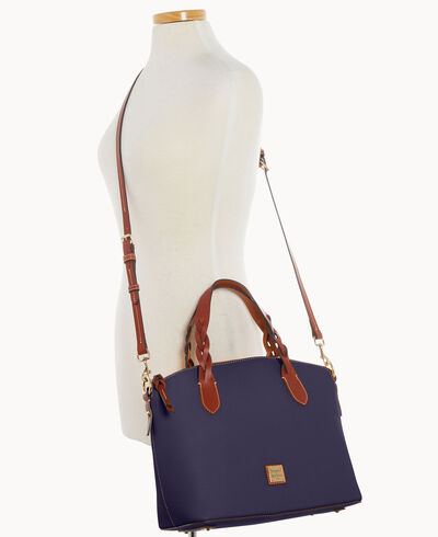 Pebble Grain Celeste Satchel