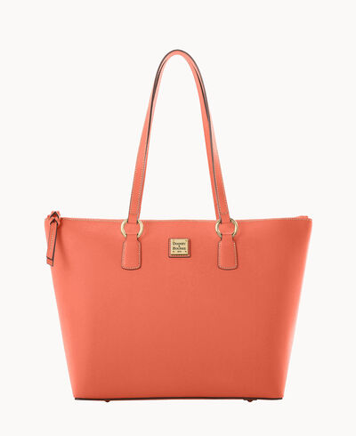 Saffiano Wren Zip Tote