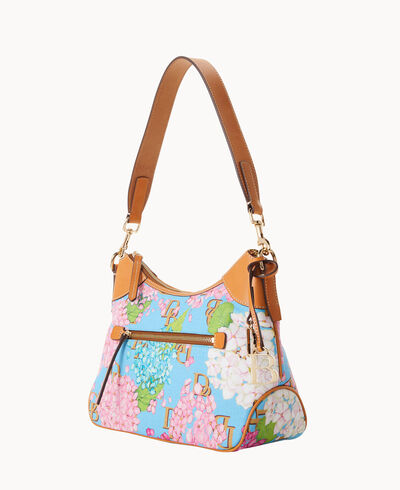 Hydrangea Monogram Hobo