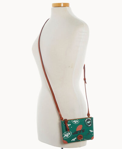 NFL Jets Top Zip Crossbody