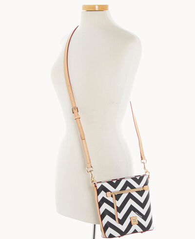 Chevron Small Zip Crossbody