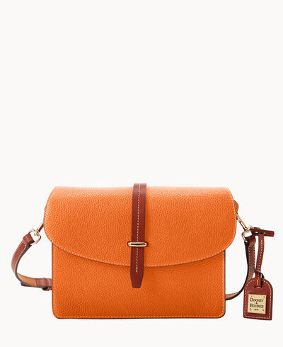 Pebble Grain Flap Crossbody