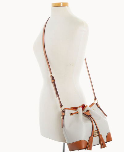 Saffiano Crossbody Drawstring