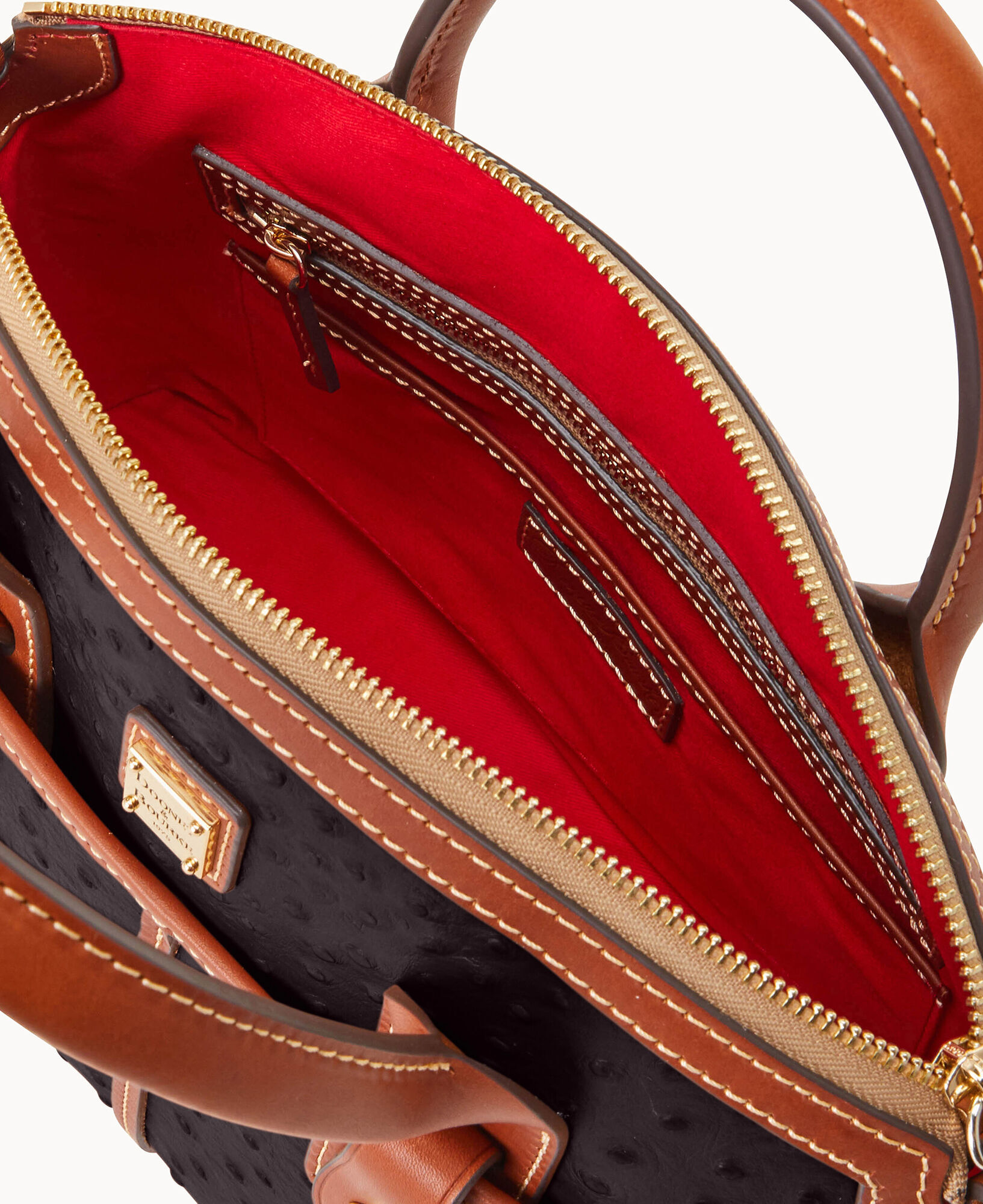 Dooney and bourke new arrivals ostrich domed satchel