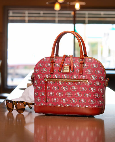 NFL 49Ers Domed Zip Satchel