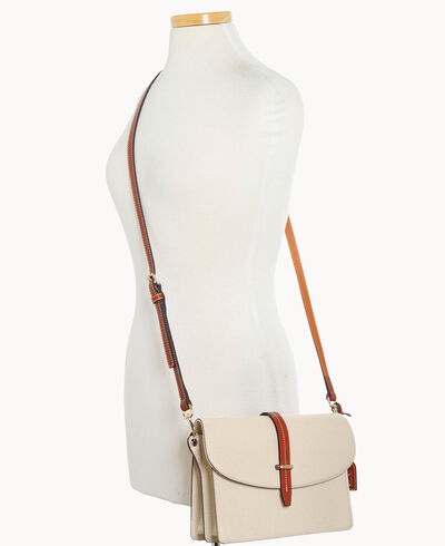 Pebble Grain Flap Crossbody
