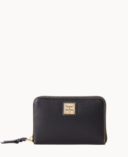 Saffiano Medium Zip Around Credit Card Case