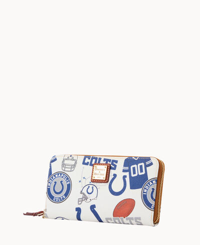 NFL Colts Large Zip Around Wristlet