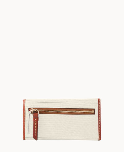 Embossed Lizard Continental Clutch