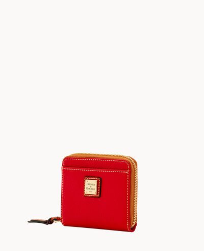 Pebble Grain Small Zip Around Wallet