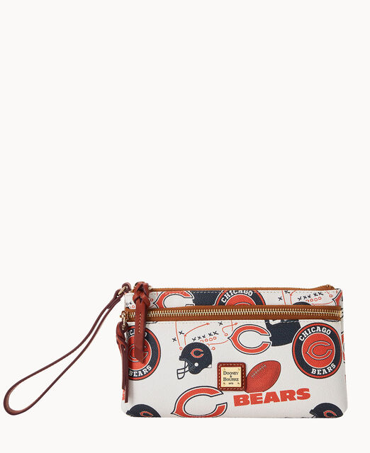 NFL Bears Double Zip Wristlet