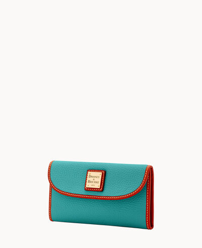 Pebble Grain Continental Clutch