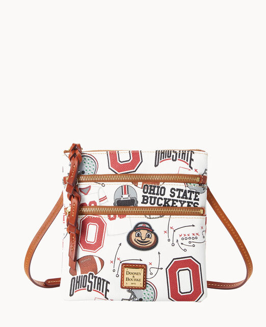 Collegiate Ohio State University N S Triple Zip Crossbody