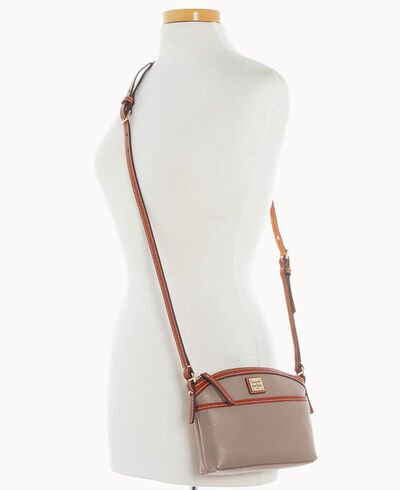 Pebble Grain Domed Crossbody