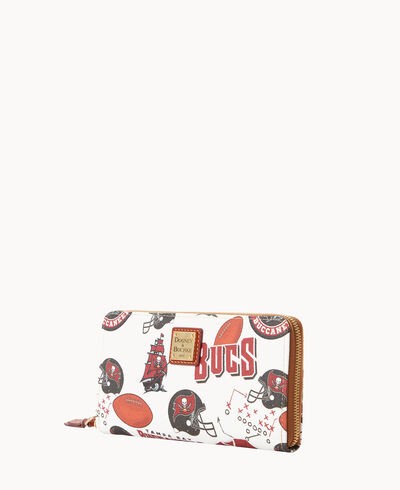 NFL Buccaneers Large Zip Around Wristlet