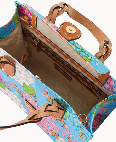 Hydrangea Monogram Gia Satchel
