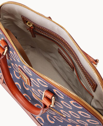 NFL Bears Domed Zip Satchel