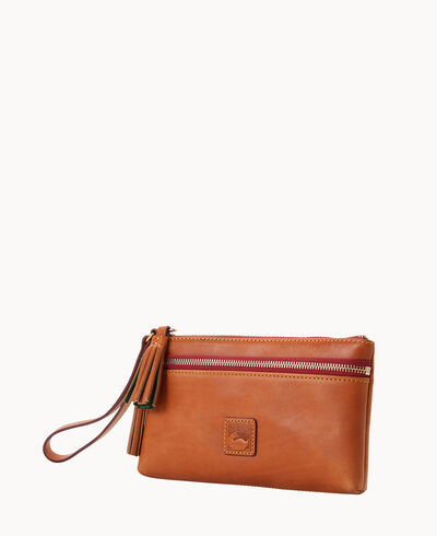 Florentine Double Zip Wristlet