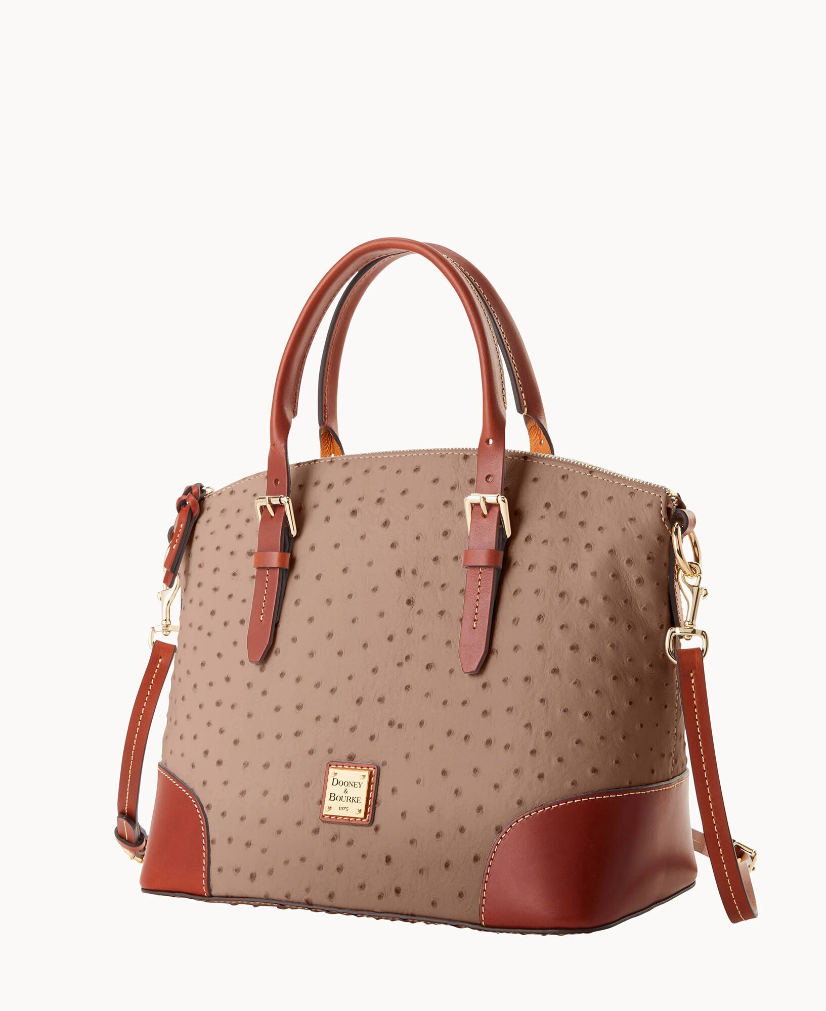 Dooney Bourke Ostrich Domed Satchel