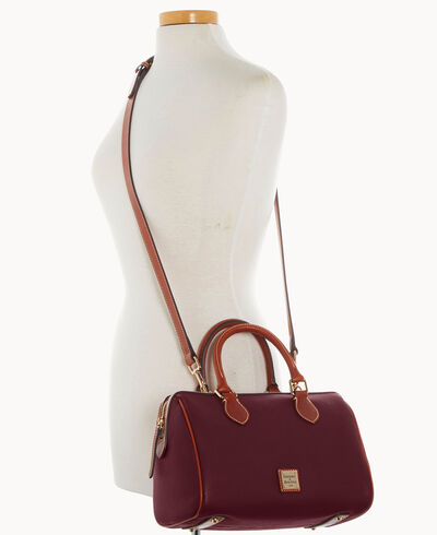 Pebble Grain Barrel Satchel