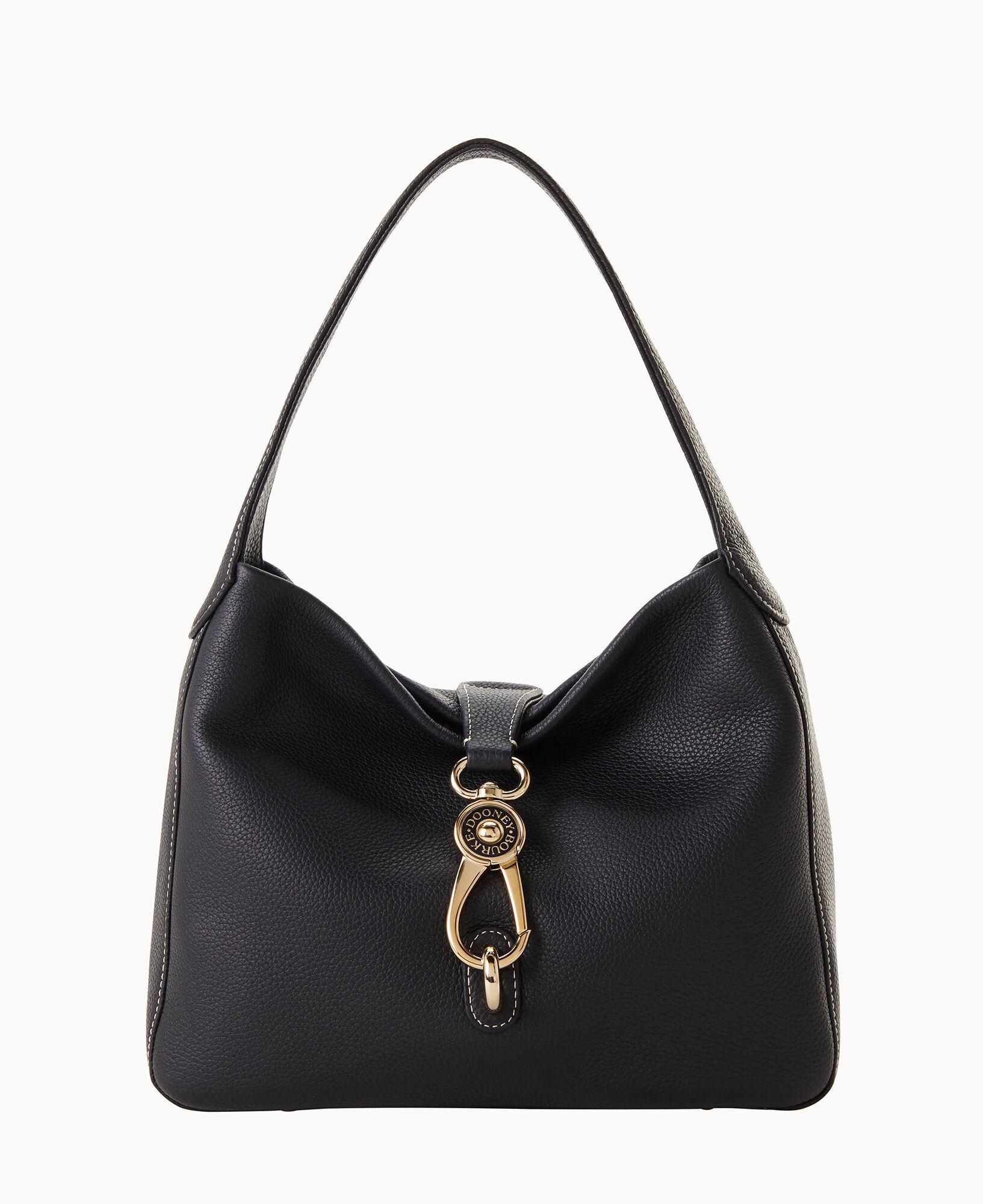 Pebble Grain Logo Lock Bag
