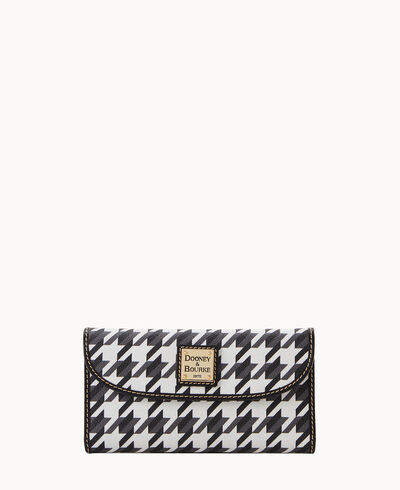 Houndstooth Continental Clutch