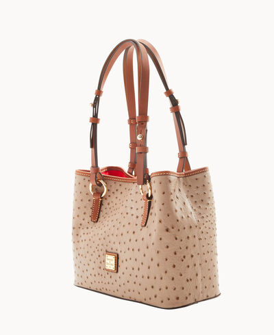 Ostrich Small Briana with Pouch