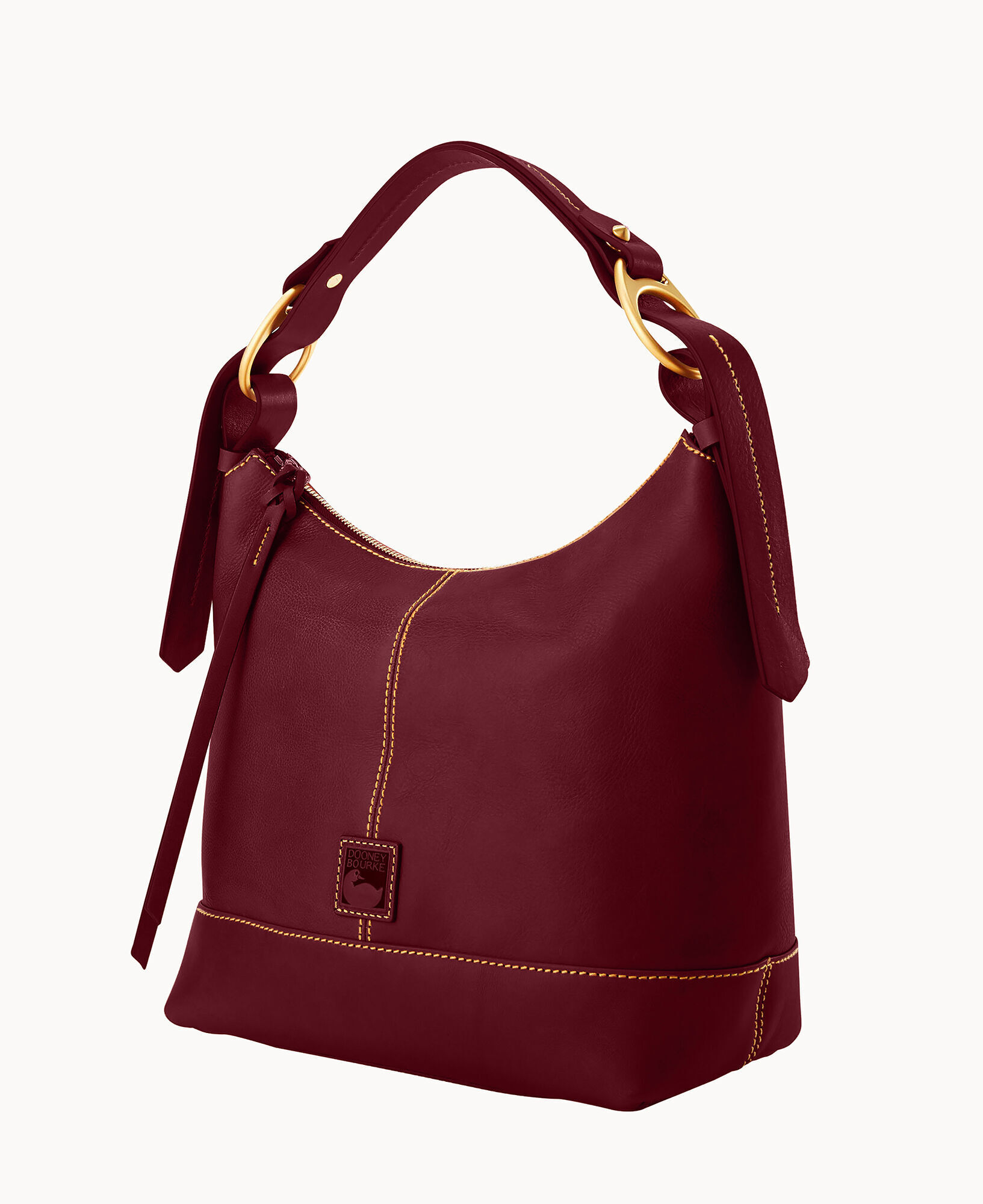 DOONEY & BOURKE ブラックレザー バッグ Dooney & Bourke Black Shoulder Bag with Adjustable Strap and