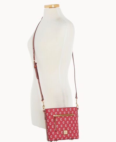 MLB Indians Small Zip Crossbody