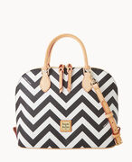 Chevron Zip Zip Satchel