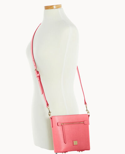 Saffiano Small Zip Crossbody