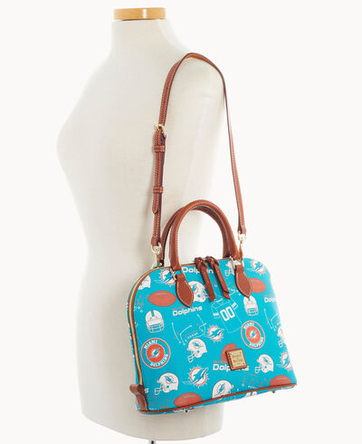 NFL Dolphins Zip Zip Satchel