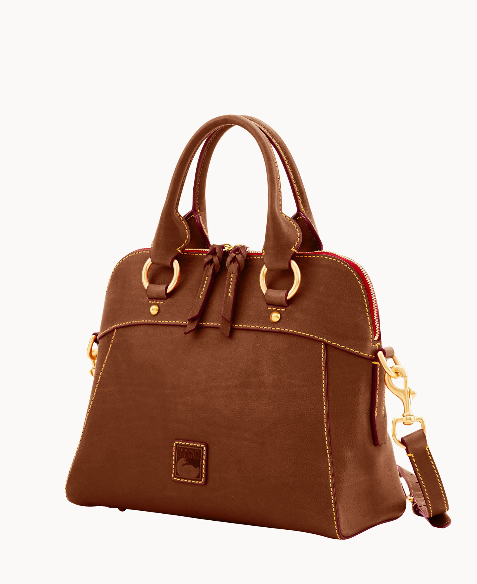 Real Natural Tan Dyed Vachetta Leather Luxury Handbag Zipper Pull