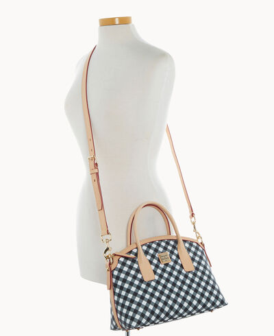 Gingham II Domed Satchel