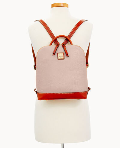Pebble Grain Zip Pod Backpack