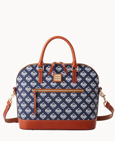 MLB Rays Domed Zip Satchel