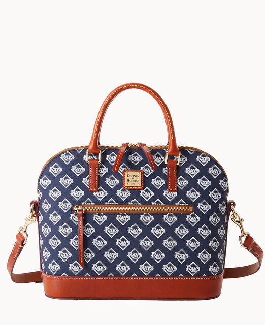 MLB Rays Domed Zip Satchel