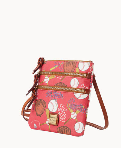 MLB Cardinals North South Triple Zip Crossbody