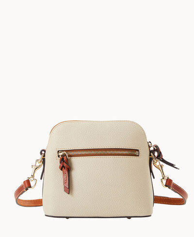 Pebble Grain Domed Crossbody